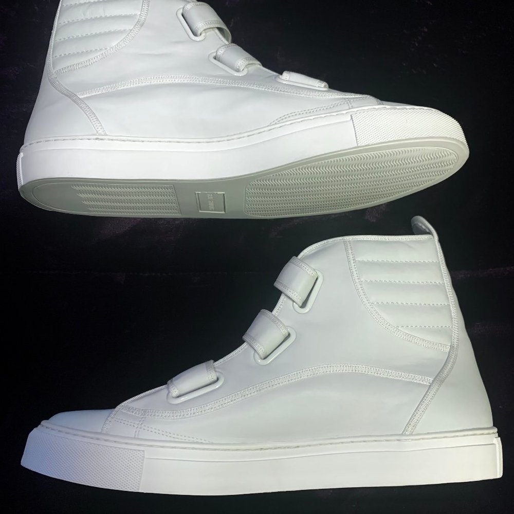 Raf Simons Velcro High Tops White Leather. New.